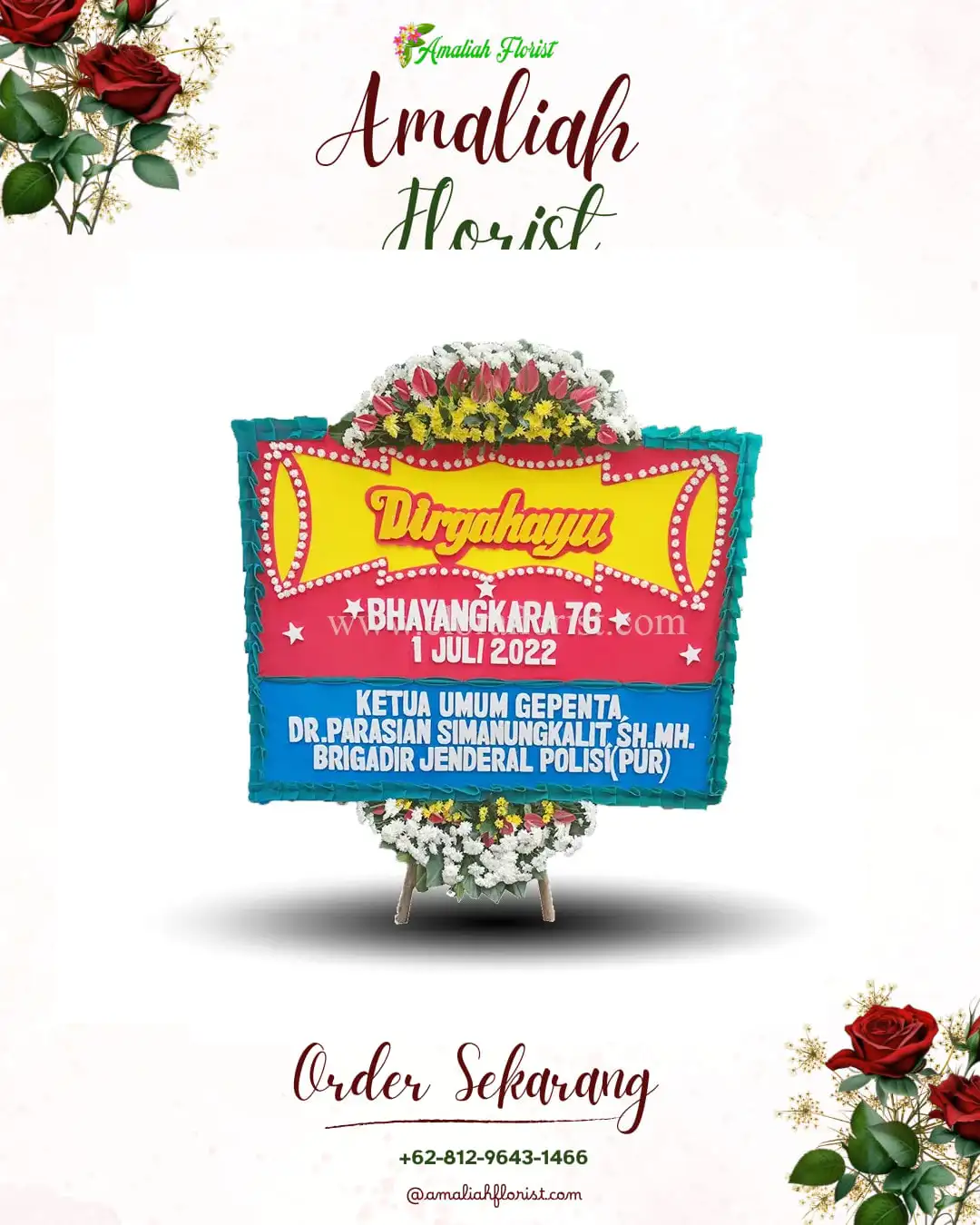 Papan Bunga HUT Ulang Tahun Pandesari